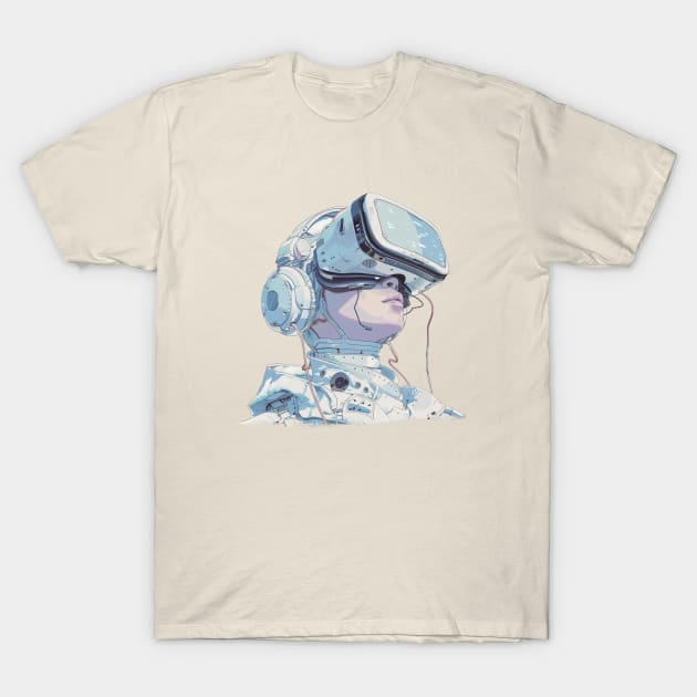 VR Girl T-Shirt by DavidLoblaw